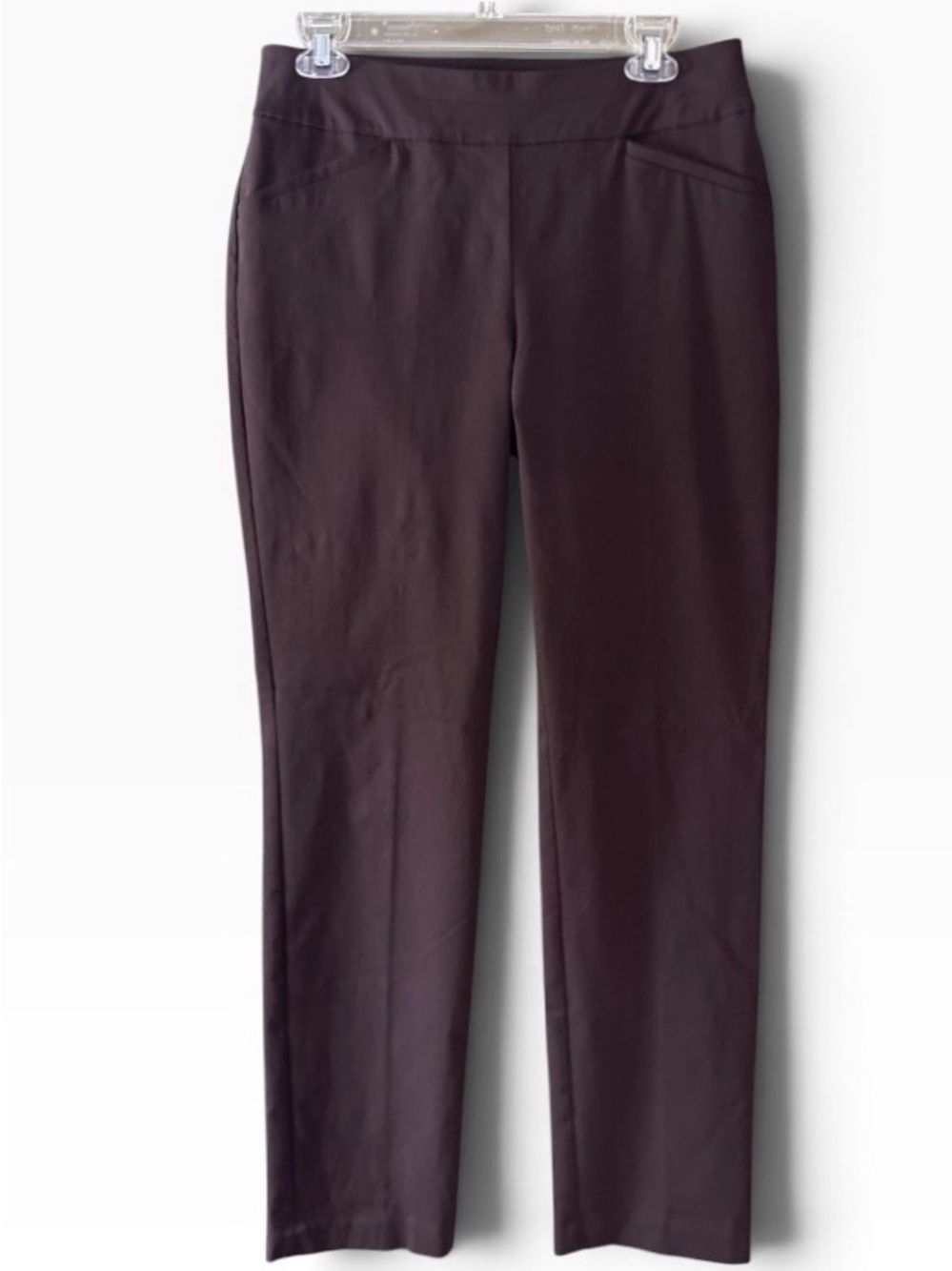 Talbots Women’s Straight Leg Flat Front Brown Pants Brown Size 6